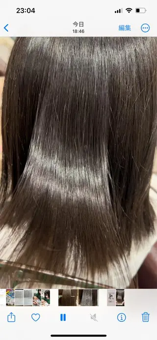 ミディアム 井上 美春のヘアスタイル