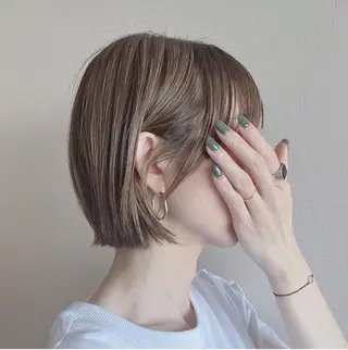 ミディアム カラー 小顔似合わせカット/ レイヤー/maiのヘアスタイル