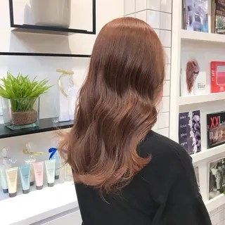 セミロング カラー 髙橋 かすみのヘアスタイル