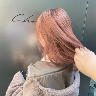 ミディアム カラー インナーカラー/天神 ブリーチ/吉田のヘアスタイル