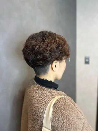ショート パーマ メンズモデル募集中 <石川愛莉>のヘアスタイル
