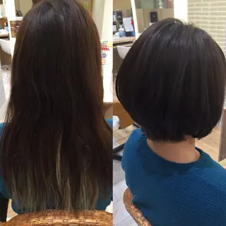 ショート カラー 山北 咲子のヘアスタイル
