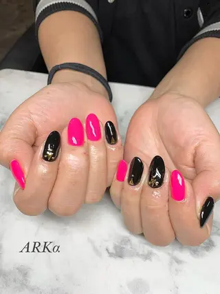 セミロング ネイル Nailsalon ARKαのネイルデザイン