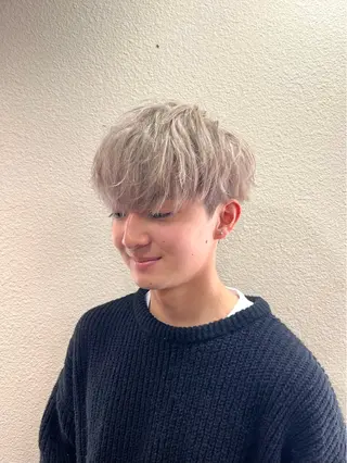 カラー メンズ 茅ヶ崎パーマ特化/ スパイラル/ハルキのヘアスタイル