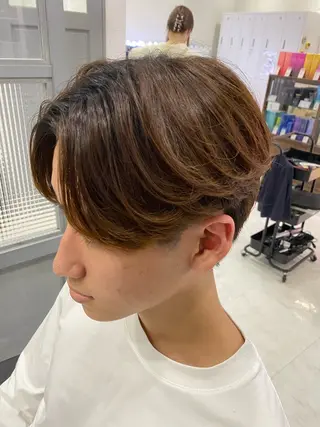 ミディアム メンズ 🟣メンズパーマ 川端 永遠🟣のヘアスタイル