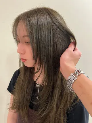 セミロング カラー tomu/艶髪 /透明感カラーのヘアスタイル