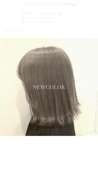 カラー 小沼采唯👧🏼 海好きオヌちゃんのヘアスタイル