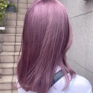 セミロング カラー 💗💗韓国レイヤー yu-ki💗💗のヘアスタイル