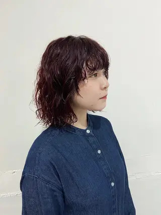 ショート カラー パーマ 229所属・maki @pullnocのヘアスタイル