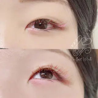 カラー マツエク・マツパ パーフェクトウィンク ちぢいわみのりのマツエク・マツパデザイン