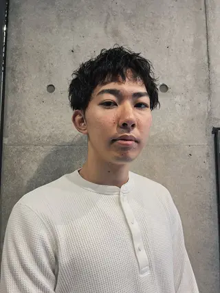 ショート パーマ メンズ 大阪メンズパーマ /スパイキー/らいのヘアスタイル
