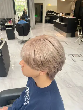 カラー メンズ 🐥くまがい💛 ダブルカラー／パーマのヘアスタイル