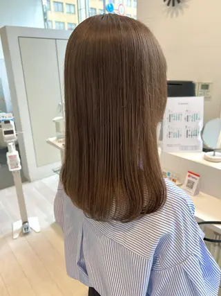 セミロング ParveMix 佐々木梨紗🤍のヘアスタイル