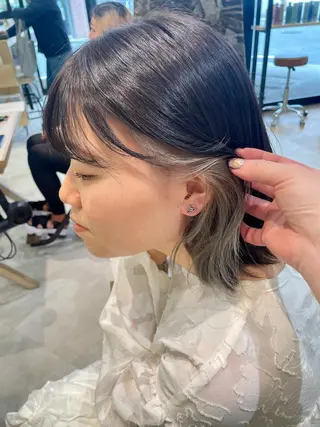 ミディアム カラー カラー/レイヤー/ 髪質改善/PAAQのヘアスタイル