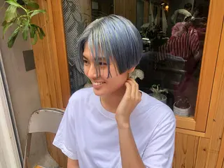 ショート カラー パーマ ヘアアレンジ BRUNTJET所属・MAEDA MADOKAのヘアスタイル