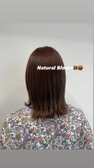 ミディアム カラー loely 💞miyuのヘアスタイル