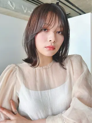 ショート カラー パーマ 🎀小顔×似合わせ× 透明感カラー🎀のヘアスタイル