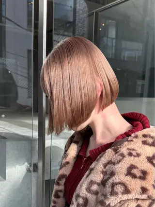 ミディアム カラー 色落ち綺麗透明感カラ /ボブ/ナカツヒカルのヘアスタイル