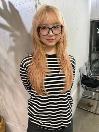 ロング 似合わせレイヤーカ ット ʚɞ riiのヘアスタイル