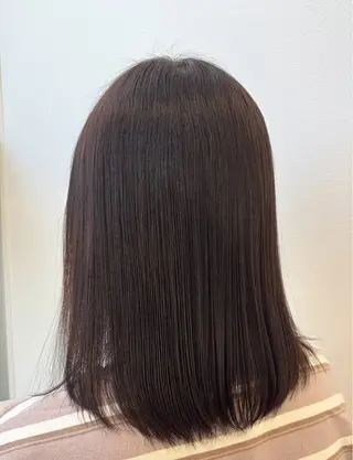 セミロング カラー 久保 日菜奏のヘアスタイル