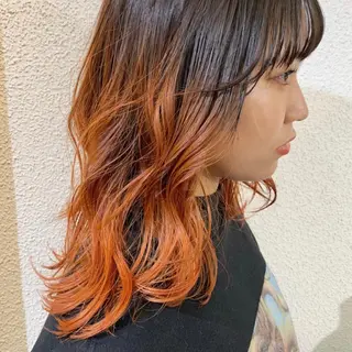 セミロング カラー 韓国ヘア /男女❄️ 細江 美紅のヘアスタイル