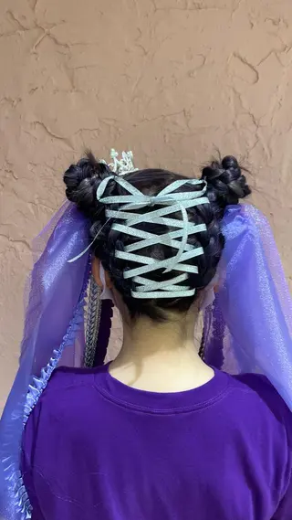 セミロング ヘアアレンジ 松永 梨央のヘアスタイル