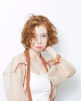 ミディアム カラー パーマ ✂︎岡根 京花✂︎のヘアスタイル