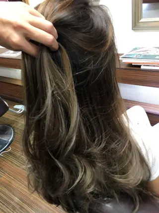 ショート ミディアム セミロング ロング カラー 吉本 yoshimotoのヘアスタイル