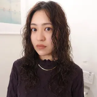 ロング パーマ FRANK所属・こいけ みきののヘアスタイル