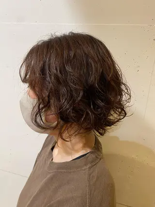 ミディアム パーマ miyu カットモデル募集中のヘアスタイル