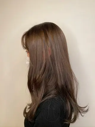 ロング カラー オーガニックカラー/ 髪質改善/ボブのヘアスタイル