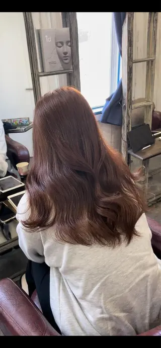 セミロング カラー 🌿美髪縮毛矯正 のプロ安川🌿のヘアスタイル