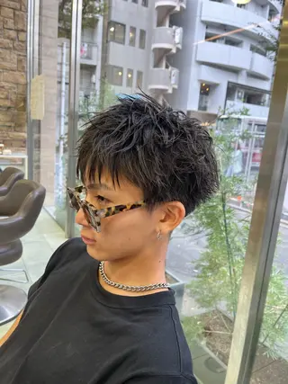 ショート メンズ だいじゅ/メンズカッ ト✂️/艶カラー💫のヘアスタイル
