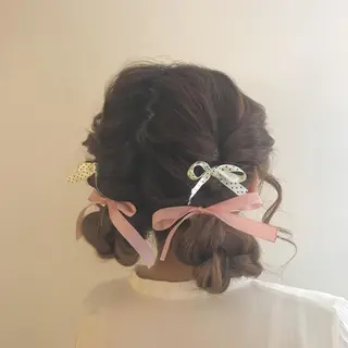 ヘアアレンジ 顔まわり‎🤍小顔 カット🤍みさきのヘアスタイル