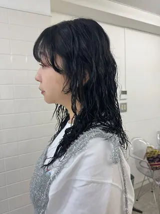 ロング パーマ 繭所属・こはる／ハードパーマ /癖毛風パーマ🧃のヘアスタイル