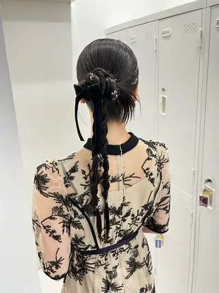 ヘアアレンジ riko/レイヤー/ 艶カラー/ヘアセットのヘアスタイル