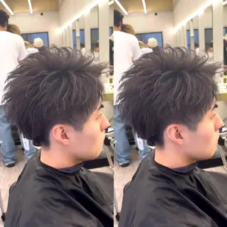 ショート カラー メンズ 渋谷/メンズ専門/ 泉　龍之介のヘアスタイル