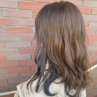 ミディアム カラー ヘアアレンジ 古沢 みづきのヘアスタイル