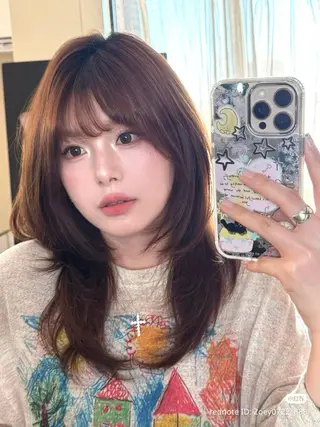 パーマ ﾓ ﾓのヘアスタイル