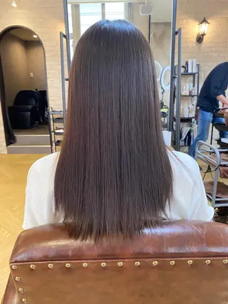 セミロング 髪質改善 ヒデのヘアスタイル