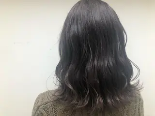 セミロング カラー ベージュ指名No1 加賀詩織のヘアスタイル