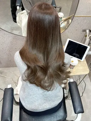 ロング カラー 韓国ヘア🤍顔周り/ 髪質改善✨/林遼一郎のヘアスタイル