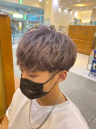 ショート メンズ メンズパーマNo.1 🔥松嶋雄大のヘアスタイル