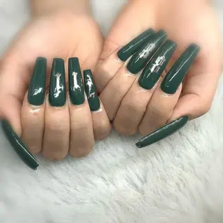 ネイル 濱名萌/長さだし パラジェルフィルインのネイルデザイン