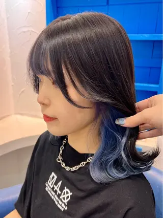 ミディアム カラー uros.所属・メンズパーマ/ エクステ🌞セナのヘアスタイル