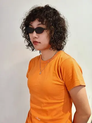 ミディアム パーマ メンズヘア個性派 ネイル/コトミ🐸のネイルデザイン