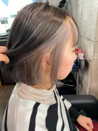 ショート カラー ヘアアレンジ Rene'所属・当日予約⭕️ JUNYAのヘアスタイル