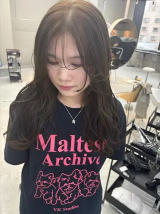 ミディアム kurune所属・kurune fuyuのヘアスタイル