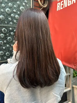 ミディアム カラー コヤナギ ラムのヘアスタイル
