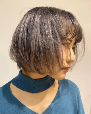 ショート カラー 金沢市/美容師/ 岡島由希美のマツエク・マツパデザイン